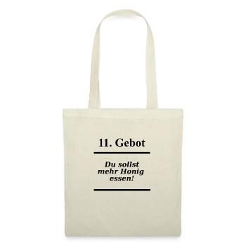 11. Gebot - Stoffbeutel - Natur - Vorne