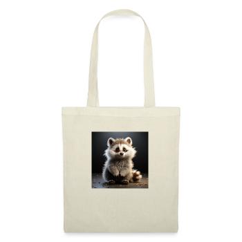 Waschbär - Stoffbeutel - Natur - Vorne