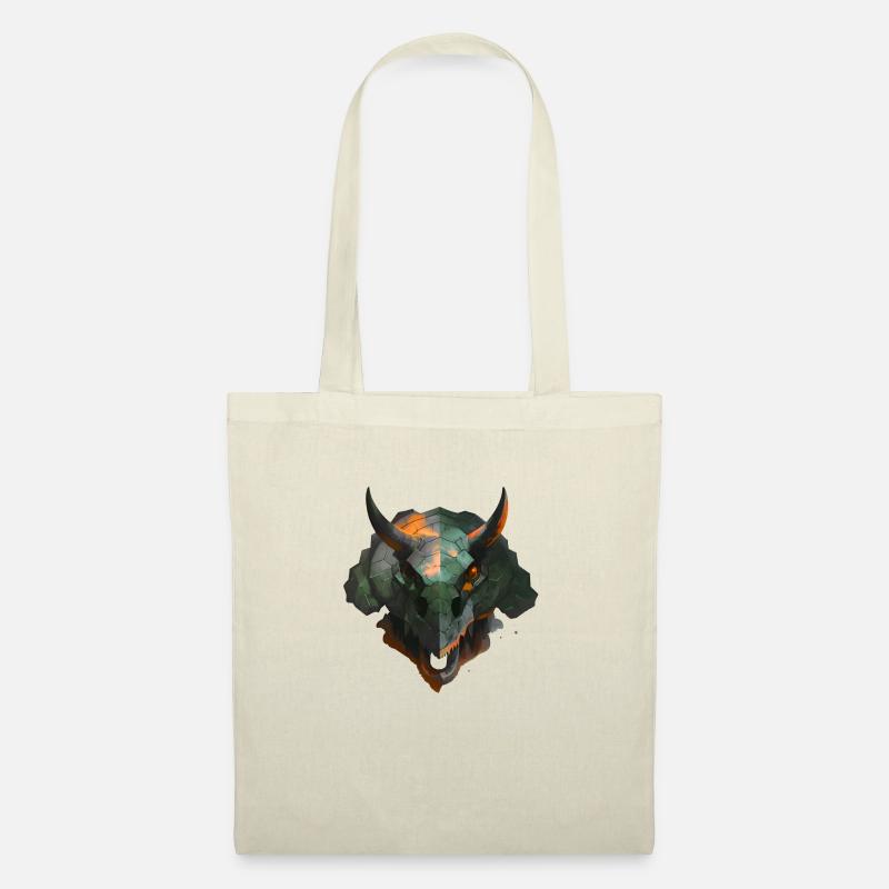 Mecha-Triceratops - Stoffbeutel - Natur