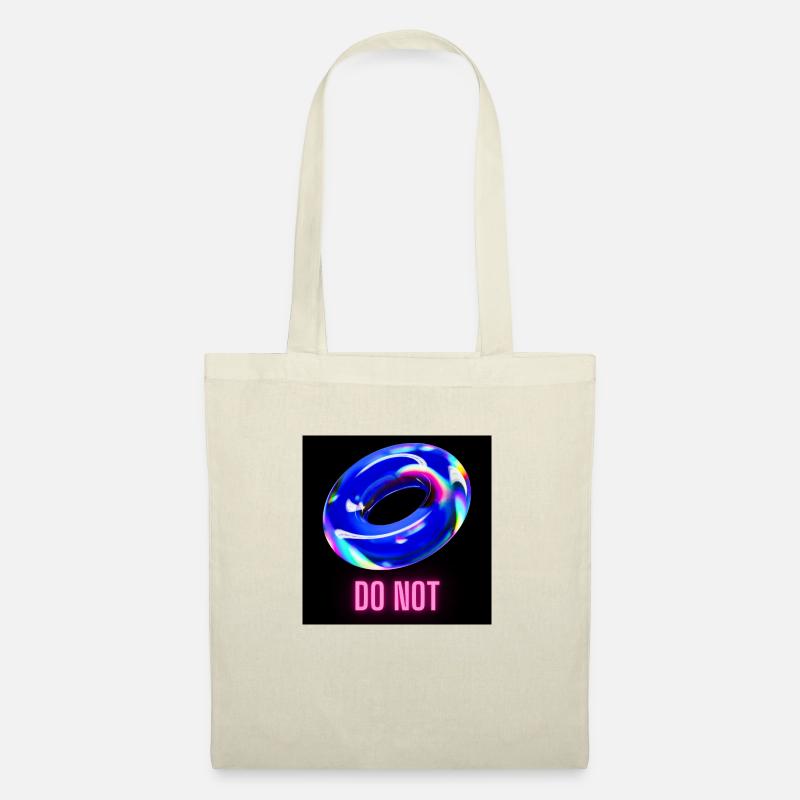 Do Not - leckerer blauer Donut - Stoffbeutel - Natur