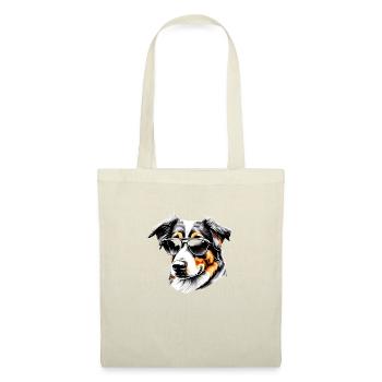 Australischer Schäferhund Hund Hundehalter Hunde - Stoffbeutel - Natur - Vorne