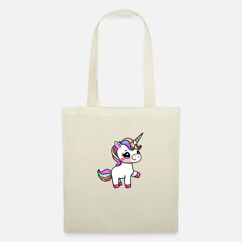 Einhorn Fabeltier Mädchen Einhörner - Stoffbeutel - Natur