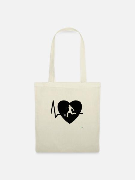 Heartbeat Soccer 2 - Tote Bag - nature