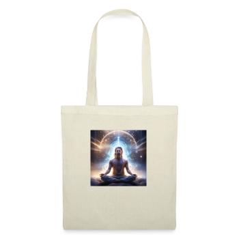 meditating spirit with aura - Stoffbeutel - Natur - Vorne