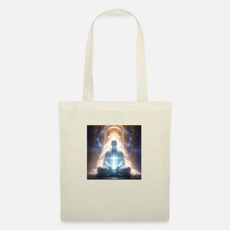 meditating ghost aura - Stoffbeutel - Natur