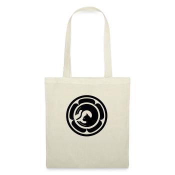Japanisches Katzen Wappen - Stoffbeutel - Natur - Vorne