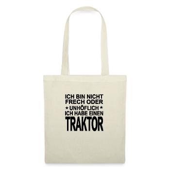Traktor - Stoffbeutel - Natur - Vorne