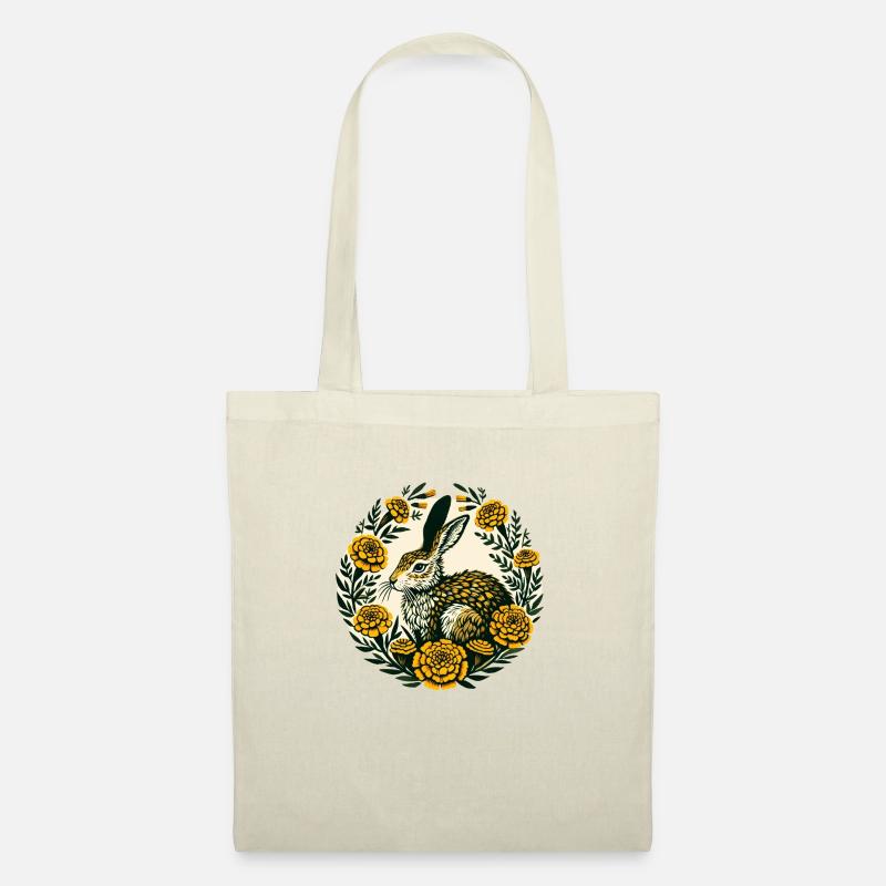 Ringelblume Hase - Stoffbeutel - Natur