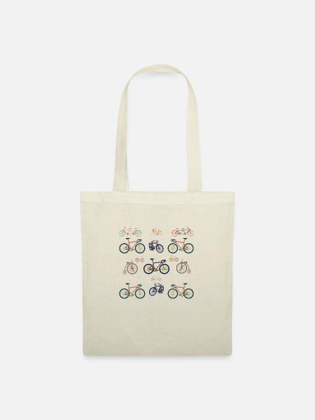 Vintage-Fahrrad Fahrrad - Stoffbeutel - Natur