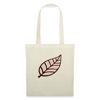 Small Pretty Leaf Brown Eco Tree Leaves - Tote Bag - nature - Front