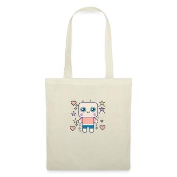 Design « Kawaii Pudding Pop » - Sac en tissu - nature - Devant