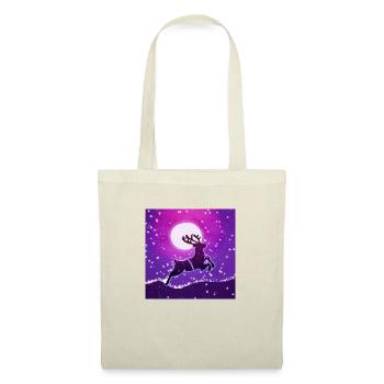Renne au galop - Sac en tissu - nature - Devant
