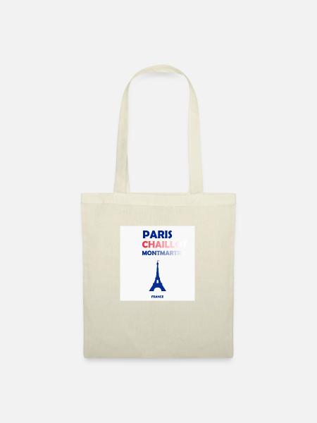 Paris, Frankreich - Stoffbeutel - Natur