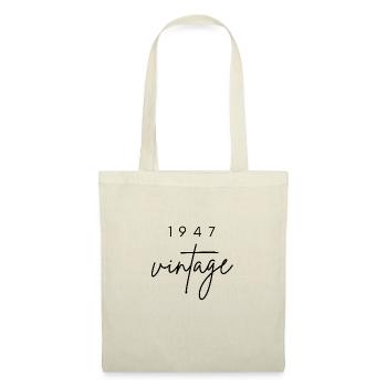 Vintage 1947 Birthday - Tote Bag - nature - Front