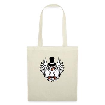 Sir hibou chapeau haut de forme monocle verres riches M. - Sac en tissu - nature - Devant