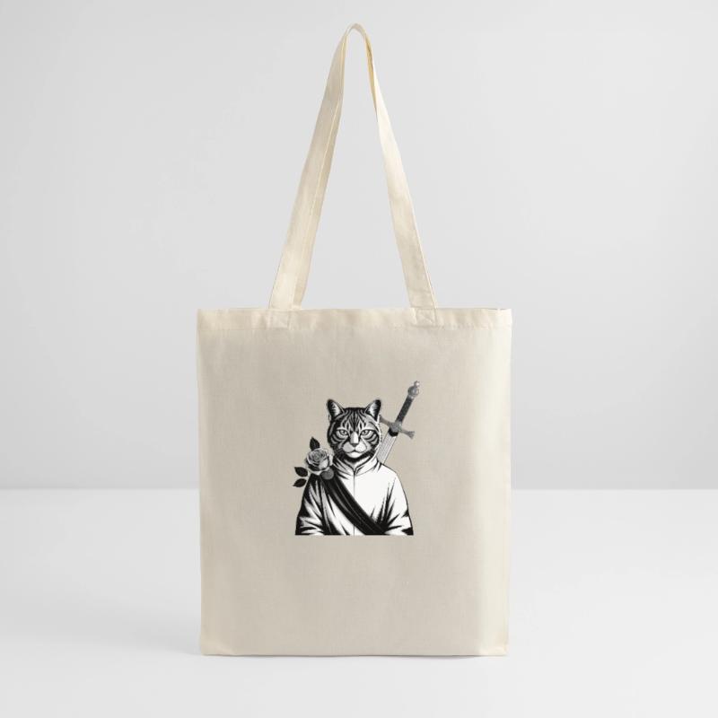 Die Samurai-Katze, die Bushido-Katze Stoffbeutel