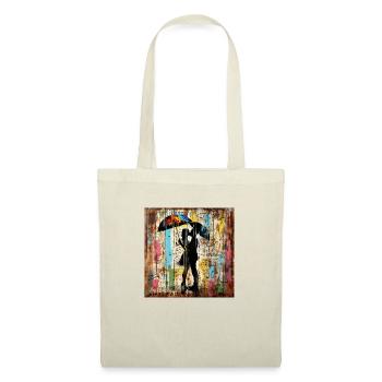 Graffiti kissing couple rust metal urban streetar - Tote Bag - nature - Front