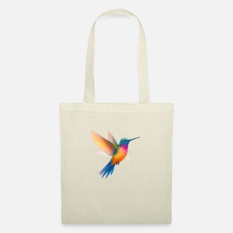 Tanzender Regenbogen-Kolibri - Stoffbeutel - Natur