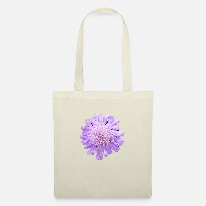 Lila Blume - Stoffbeutel - Natur