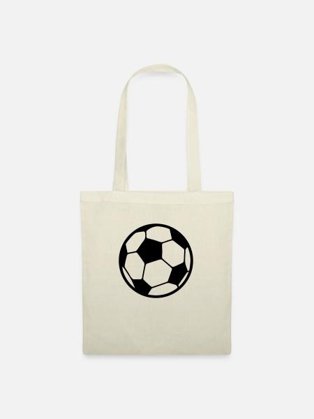 fussball - Stoffbeutel - Natur