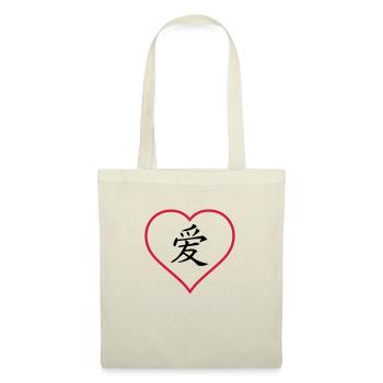 amour chinois - Sac en tissu - nature - Devant