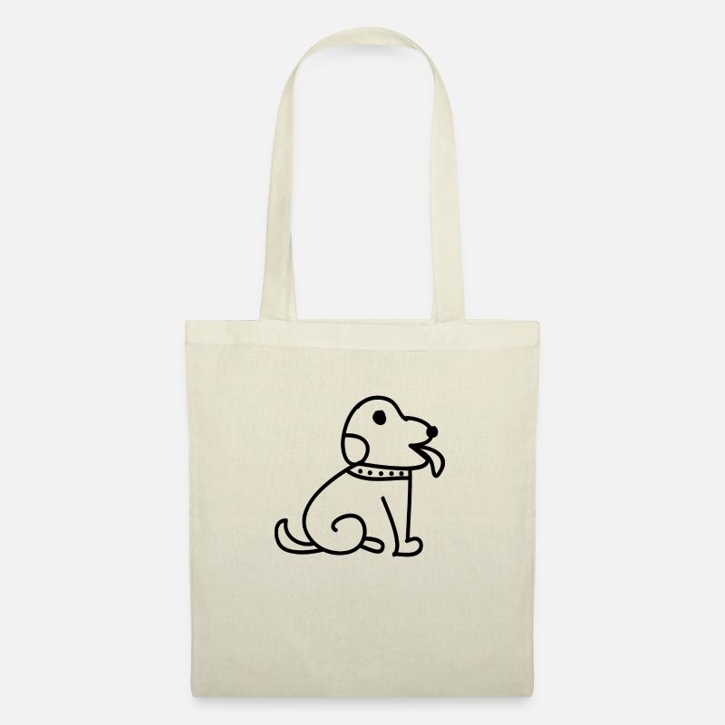 Hund Dog - Stoffbeutel - Natur