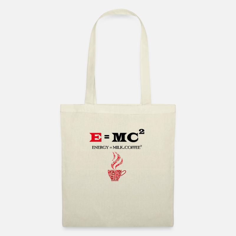 E = MC2 Energie-Milch-Kaffee Wissenschaft - Stoffbeutel - Natur