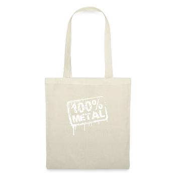 100% Pour-Métal Musique Timbre Graffiti Drops - Sac en tissu - nature - Devant