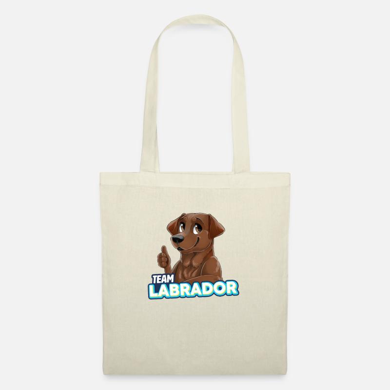 TEAM Labrador - Schokolade - Stoffbeutel - Natur