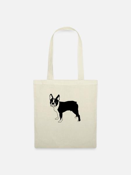 Boston terrier de - Stoffbeutel - Natur