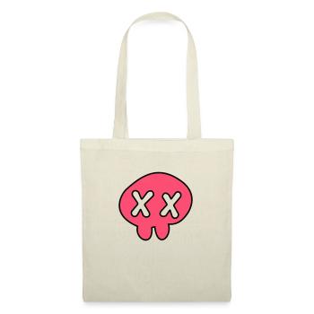 pink skull - Sac en tissu - nature - Devant