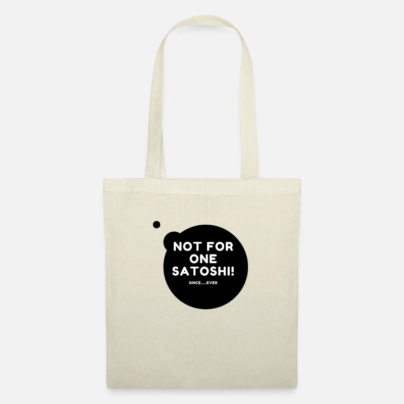 Not for one Satoshi Bubble black - Tote Bag - nature