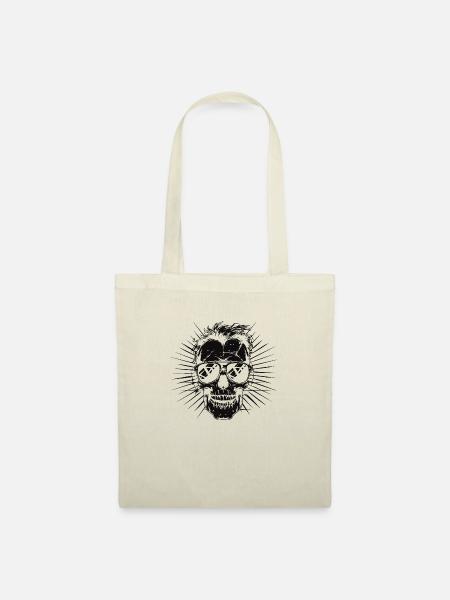 skull sonnenbrille - Stoffbeutel - Natur