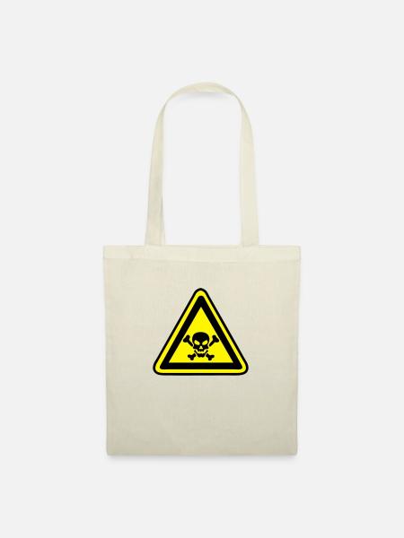 hazard panel head skull dead death 2210 - Tote Bag - nature