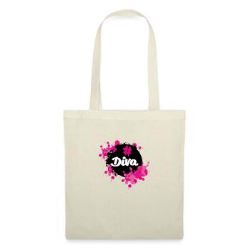 Diva Statement #Diva Design by KunterbuntBerlin - Stoffbeutel - Natur - Vorne