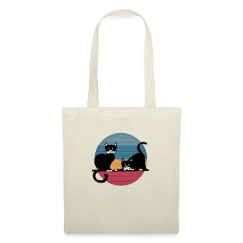 Les chats - Sac en tissu - nature - Devant
