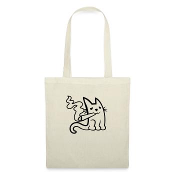 Weed Joint Drugs Cat - Sac en tissu - nature - Devant