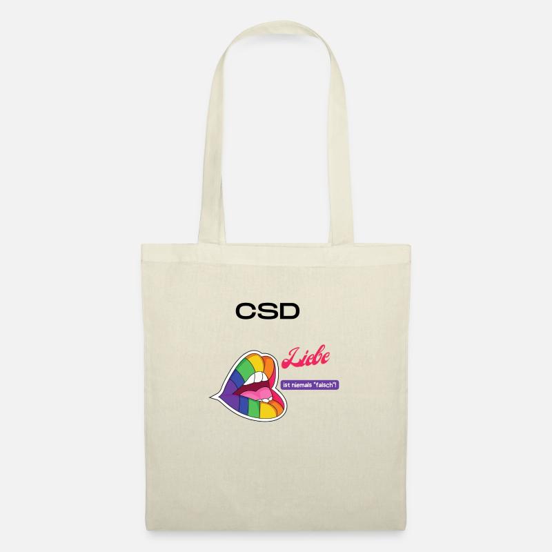 CSD Shirt Pride - Stoffbeutel - Natur