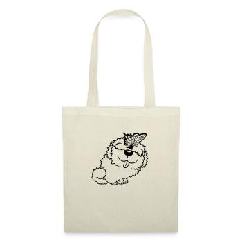 Dog Butterfly Nose Cute Funny Happy Comic - Tote Bag - nature - Front