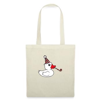 Duck Party Towel Hat Birthday Celebrate New Year's Eve - Tote Bag - nature - Front