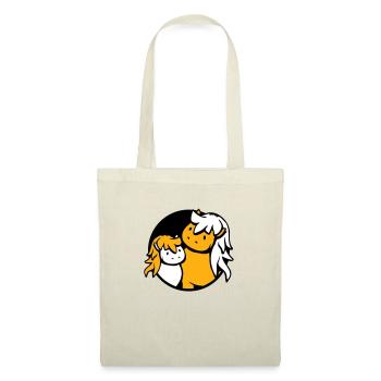 2 Cute Horses Child Family Mom Dad Mom Father - Tote Bag - nature - Front