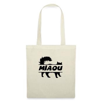 MIAOU - Sac en tissu - nature - Devant