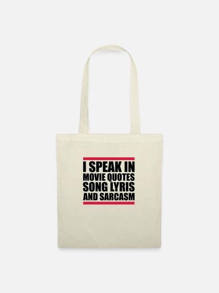 speak lyrics and sarcasm - Stoffbeutel - Natur