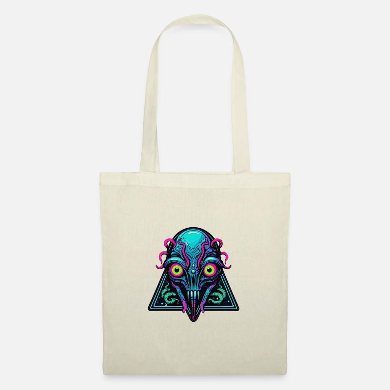 Neon Space Alien Triangle - Tote Bag - nature