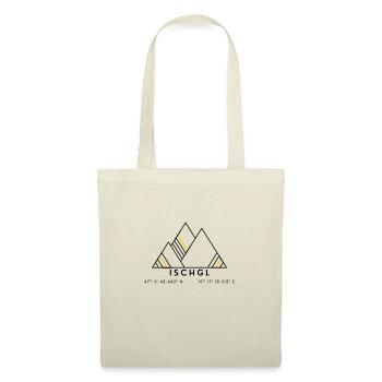 Minimalistisches Ischgl-Logo - Stoffbeutel - Natur - Vorne