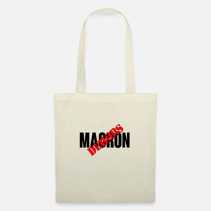 Macron dehors - Sac en tissu - nature