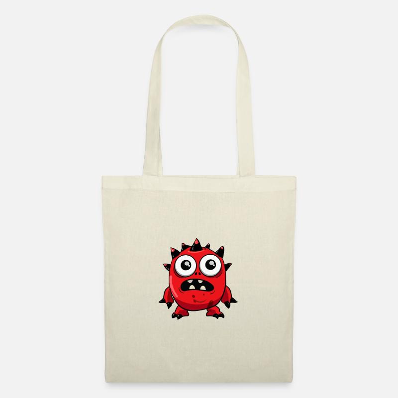 :: cute monsta :: - Stoffbeutel - Natur