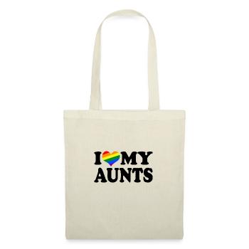 I love my aunts - Stoffbeutel - Natur - Vorne