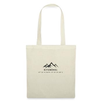 Minimalistisches Kitzbühel-Logo - Stoffbeutel - Natur - Vorne
