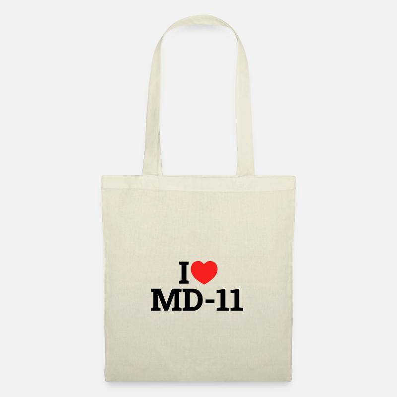 I love MD-11 - Stoffbeutel - Natur